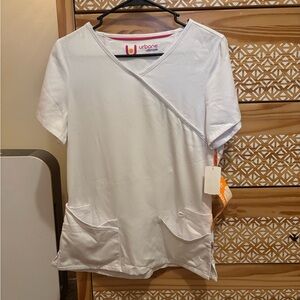 Urbane Ultimate white scrub Top